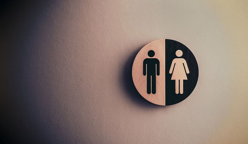 Toilettenzeichen männlich/weiblich