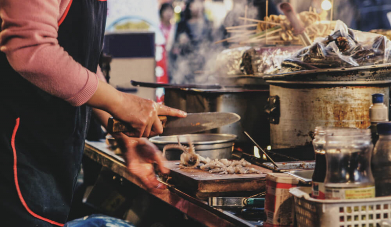 Saltadol Reisedurchfall Asien Food Straßenstand